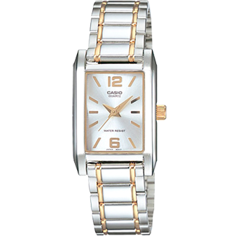 LTP-1235SG-RELOJ CASIO P/M BICOLOR CRISTAL BISELADO-7ADF