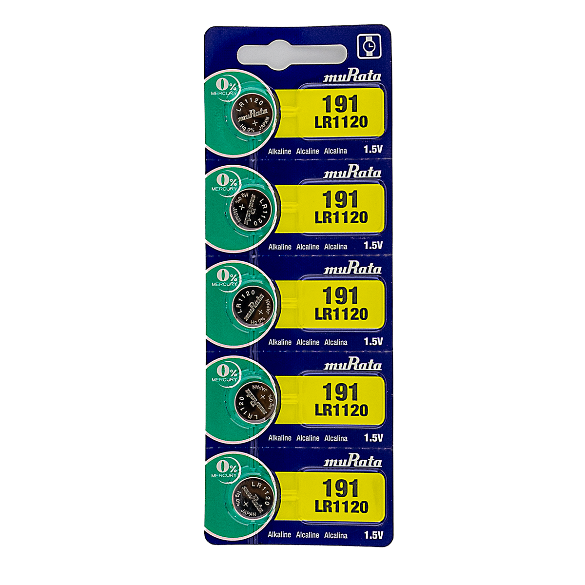 LR1120-M-BATERIA MURATA ALCALINA 1.5 V. BL. X 5