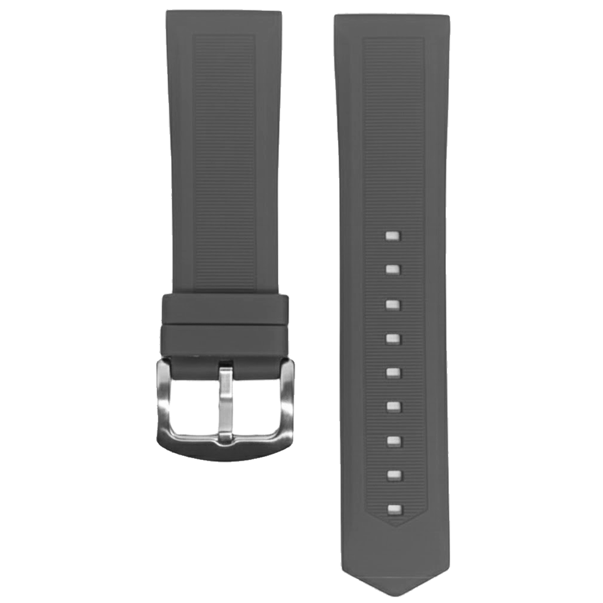 118SK.18.7-PULSOS SILICONA HEBILLA ACERO GRIS #18