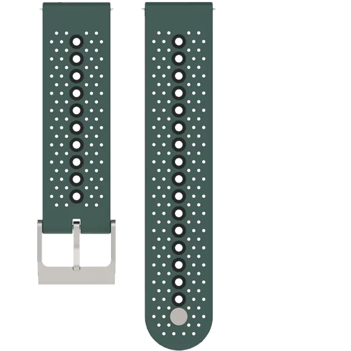 20DSK.20.1101-PULSO SILICONA PARA SMARTWATCH  VERDE CON NEGRO #20