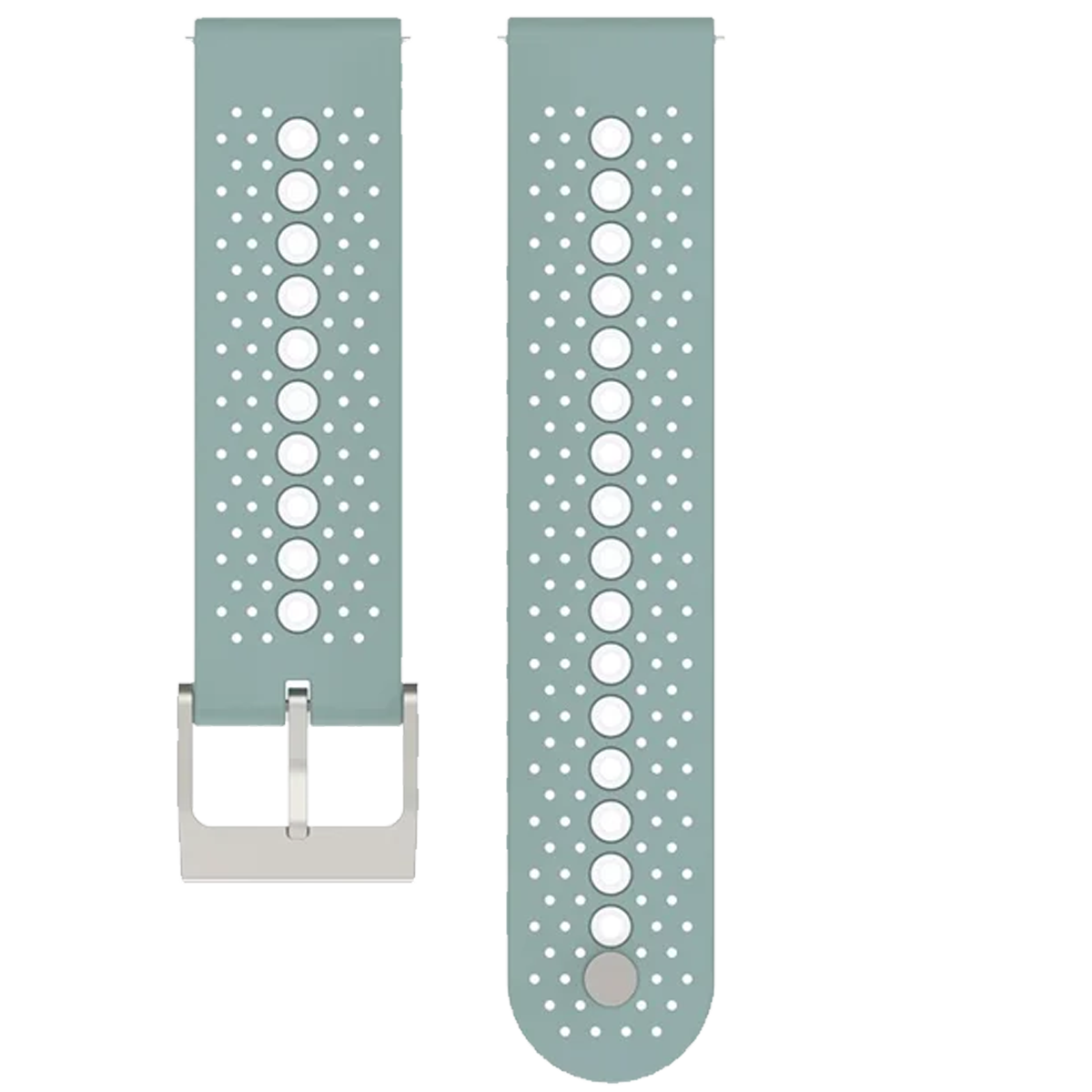 20DSK.20.11L22-PULSO SILICONA PARA SMARTWATCH VERDE CLARO CON BLANCO#20