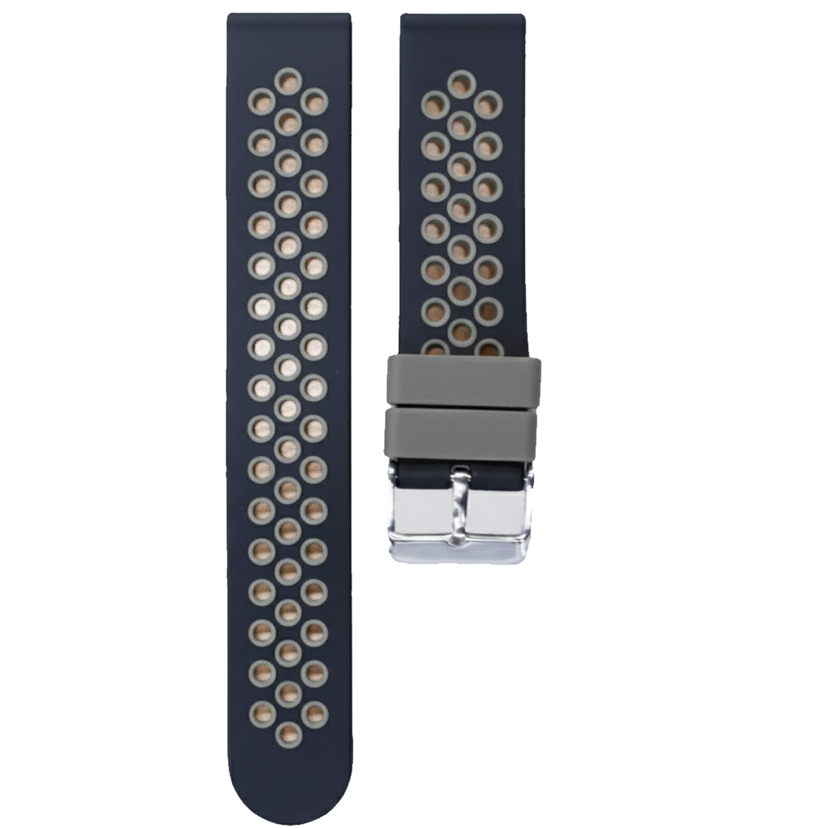 20SHSK.20.0107-PULSO SILICONA PARA SAMRTWATCH NEGRO CON GRIS #20