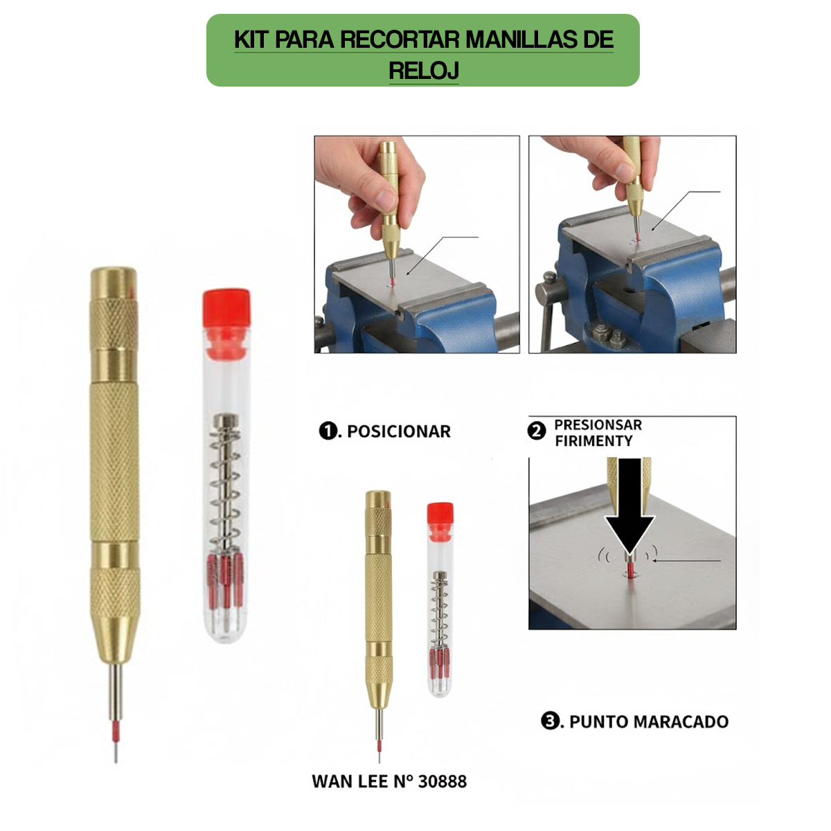 30888-KIT PARA RECORTAR MANILLAS DE RELOJ