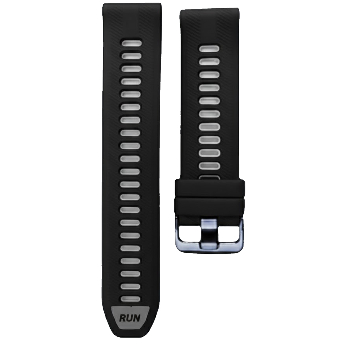 965SHBK.22.0107-PULSO SILICONA NEGRO CON GRIS #22