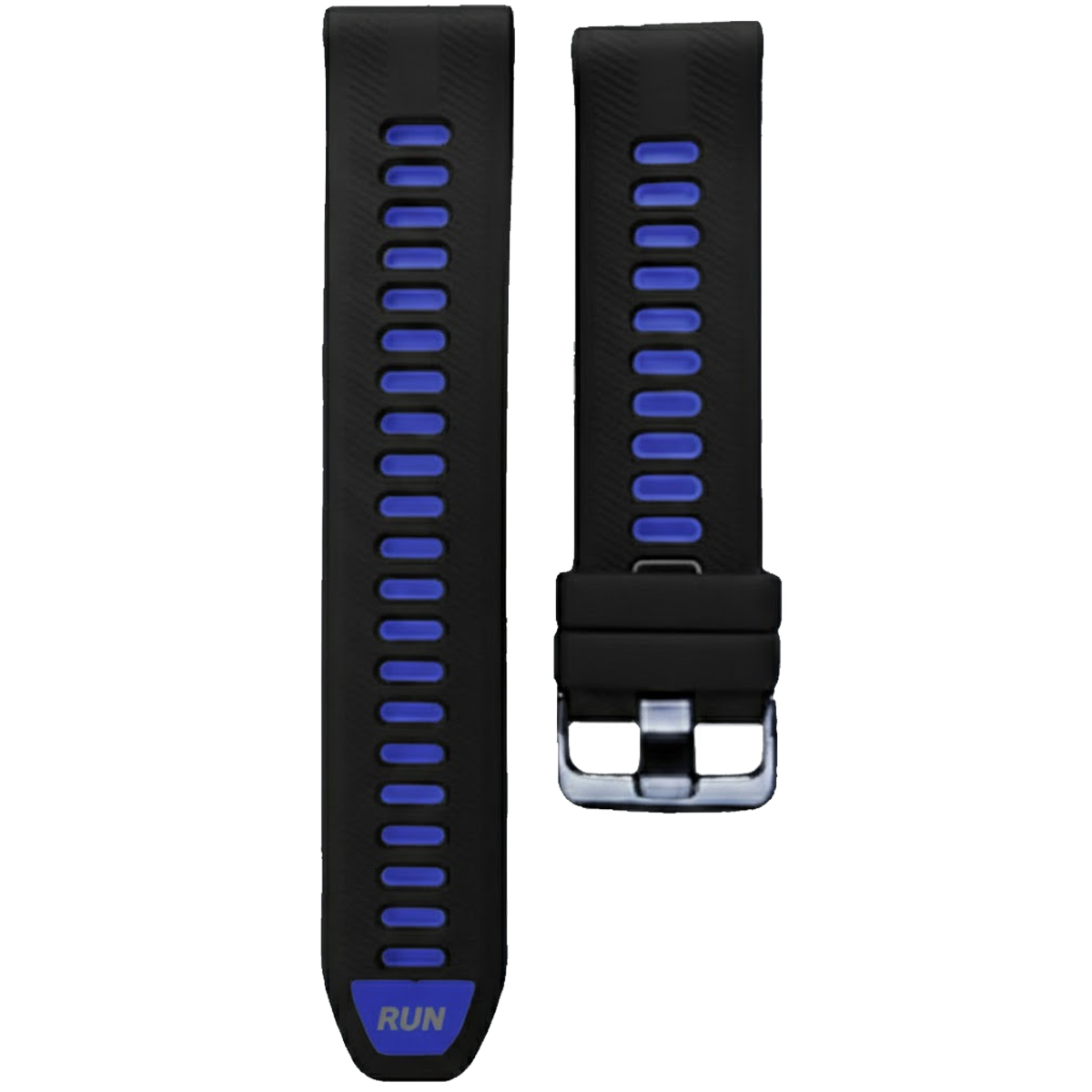 965SHBK.22.0113-PULSO SILICONA NEGRO CON AZUL REY #22