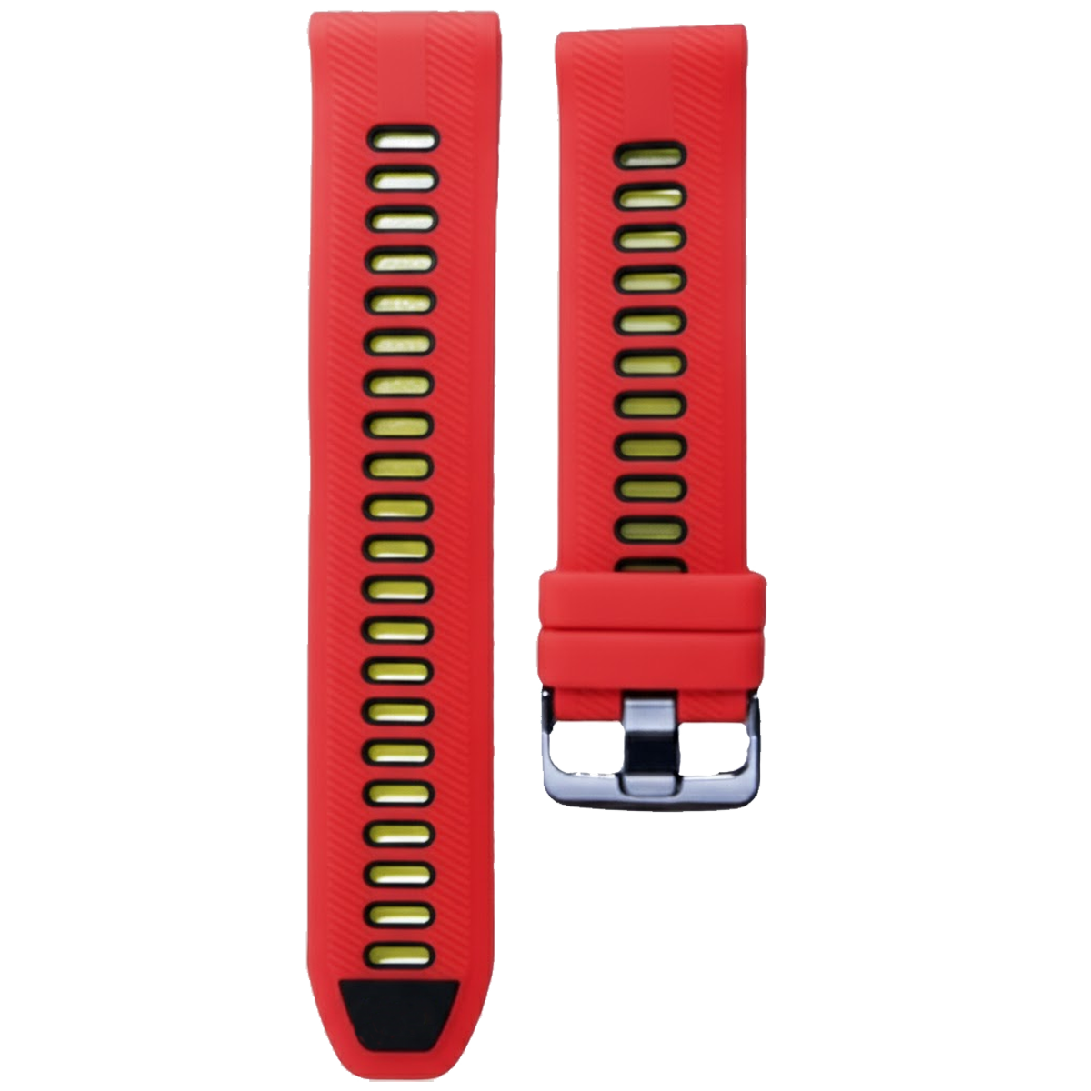 965SHBK.22.0601-PULSO SILICONA ROJO CON NEGRO #22