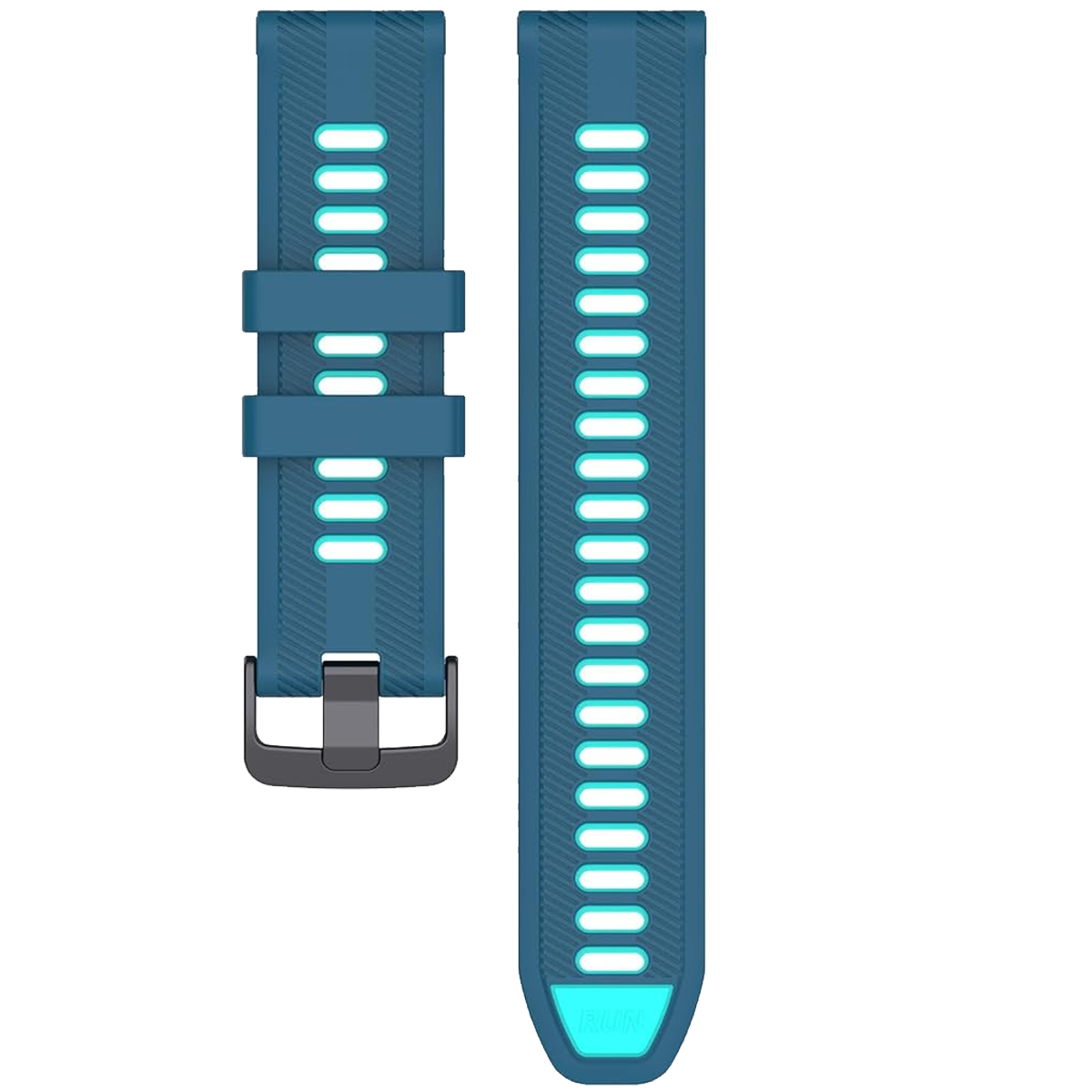 965SHBK.22.16L9V-PULSO SILICONA AZUL CLARO CON VERDE AZUL #22