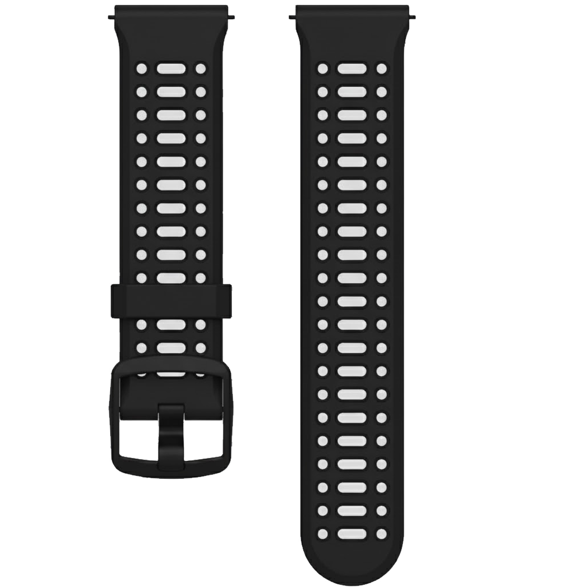 GC22BK.22.0107-PULSO SIICONA PARA SMATWATCH NEGRO CON GRIS #22