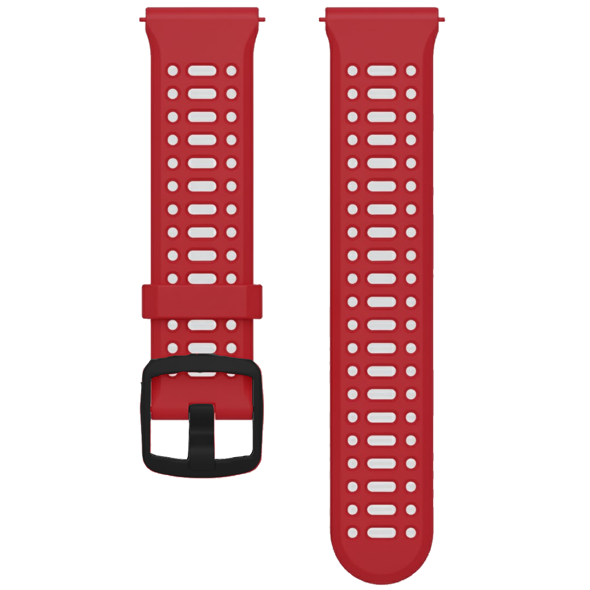 GC22BK.22.0601-PULSO SIICONA PARA SMATWATCH ROJO CON NEGRO  #22