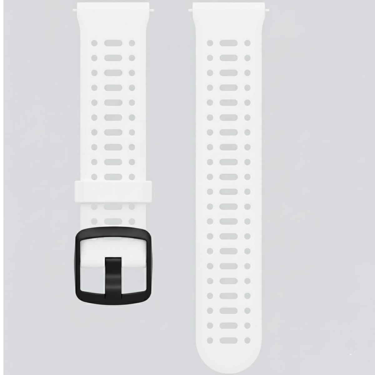 GC22BK.22.2201-PULSO SIICONA PARA SMATWATCH BLANCO CON NEGRO #22