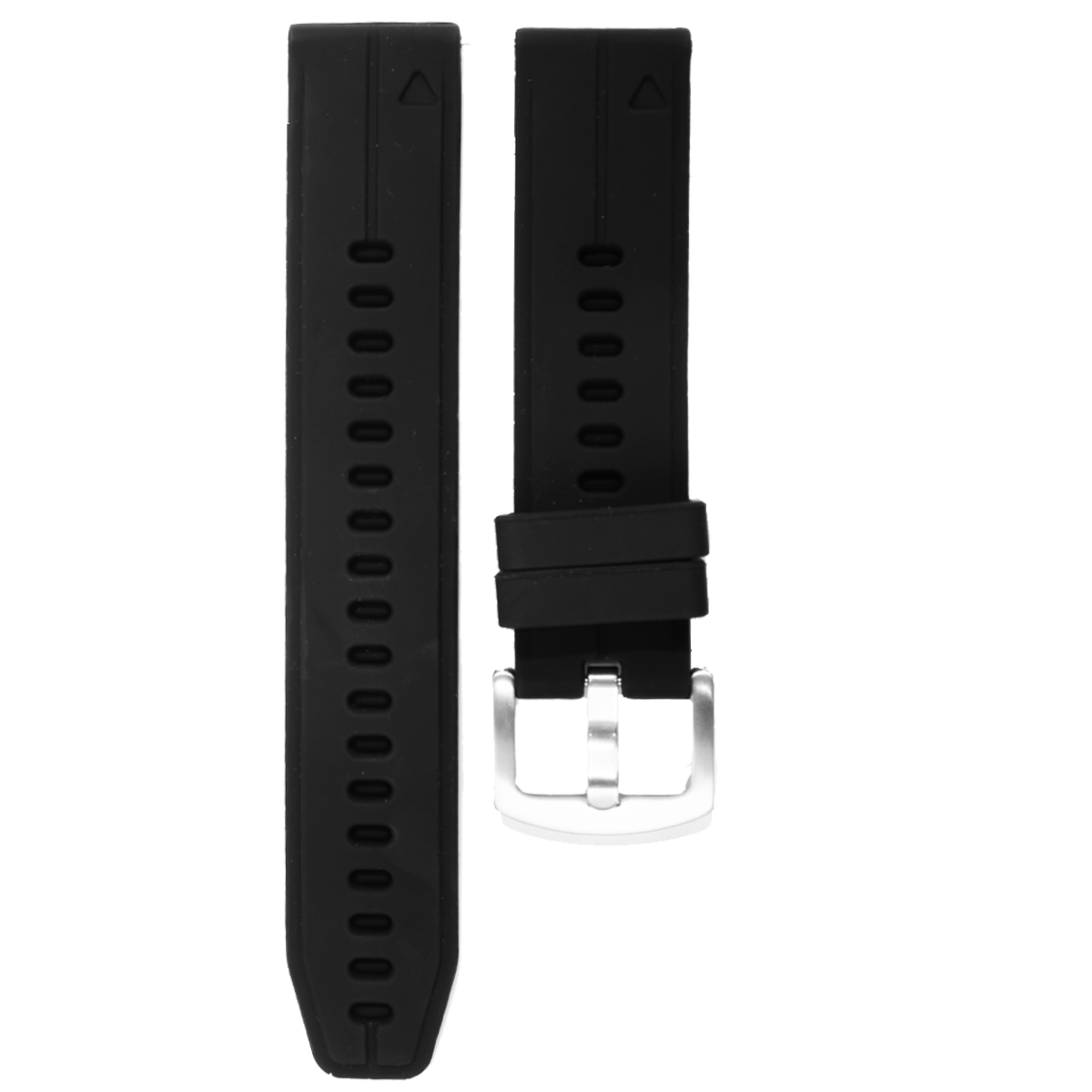 J8200SK.22.1-PULSO SILICONA NEGRO HEBILLA ACERO #22