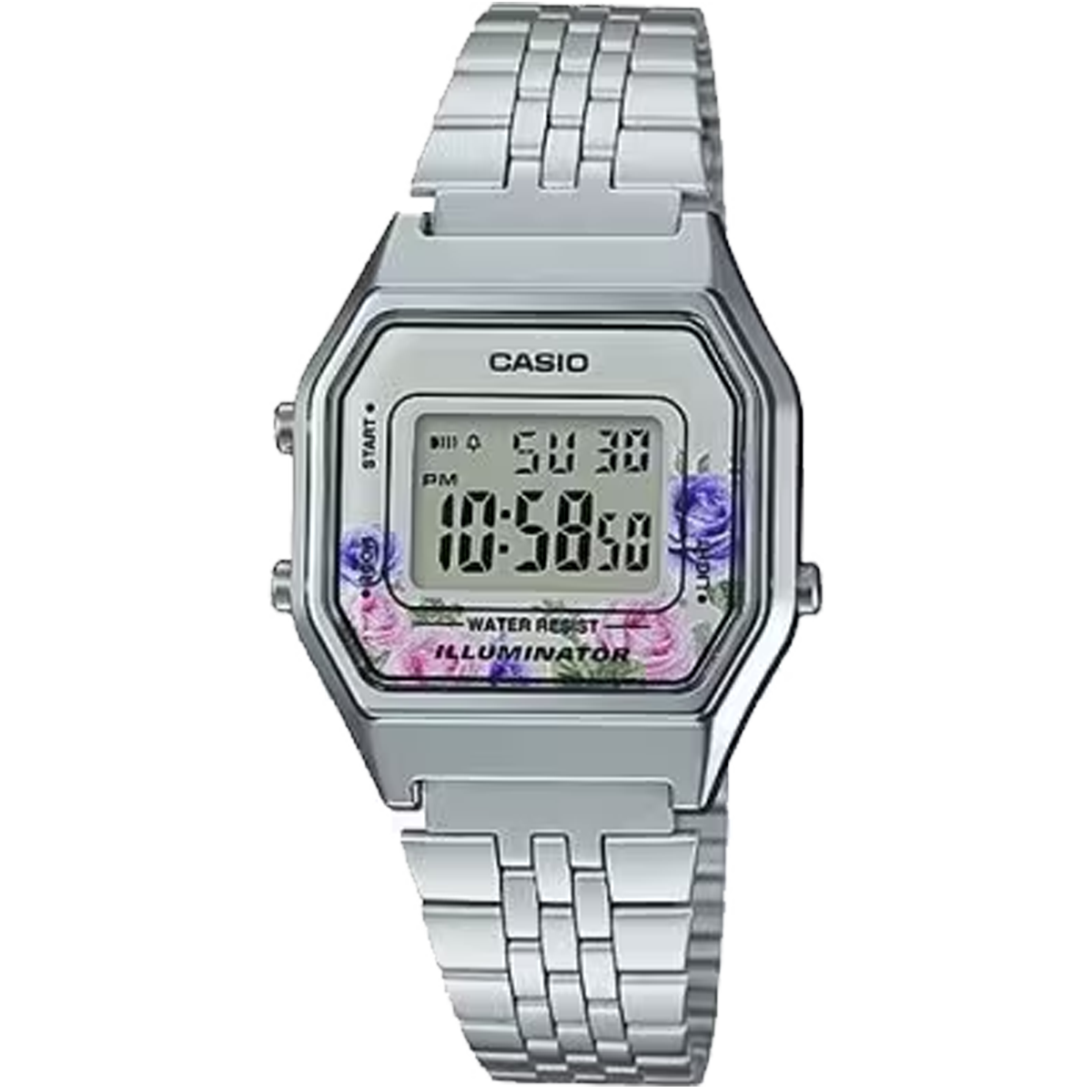 LA680WA-RELOJ CASIO METAL RETRO ALARMA DIGITAL-4CDF