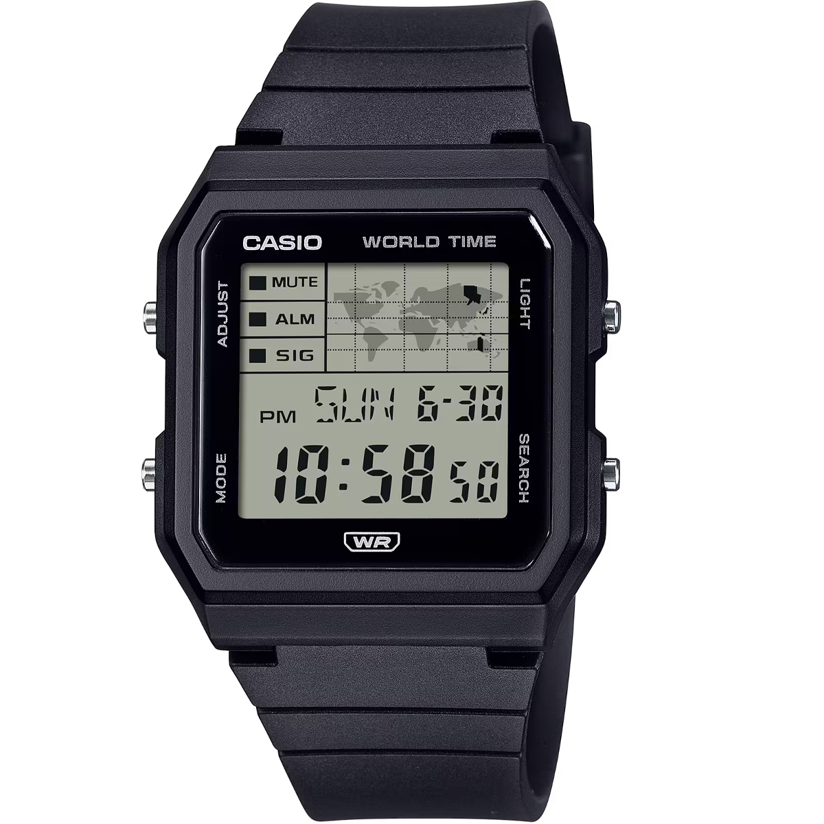 LF-30W-RELOJ CASIO DIGITAL HORA MUNDIAL-1ADF