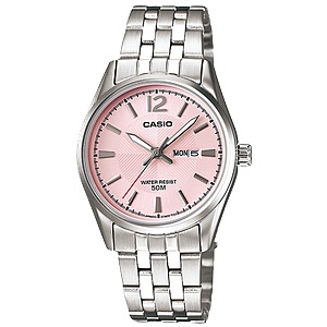 LTP-1335D-RELOJ CASIO P/M ACERO CALENDARIO DAMA-5AVDF