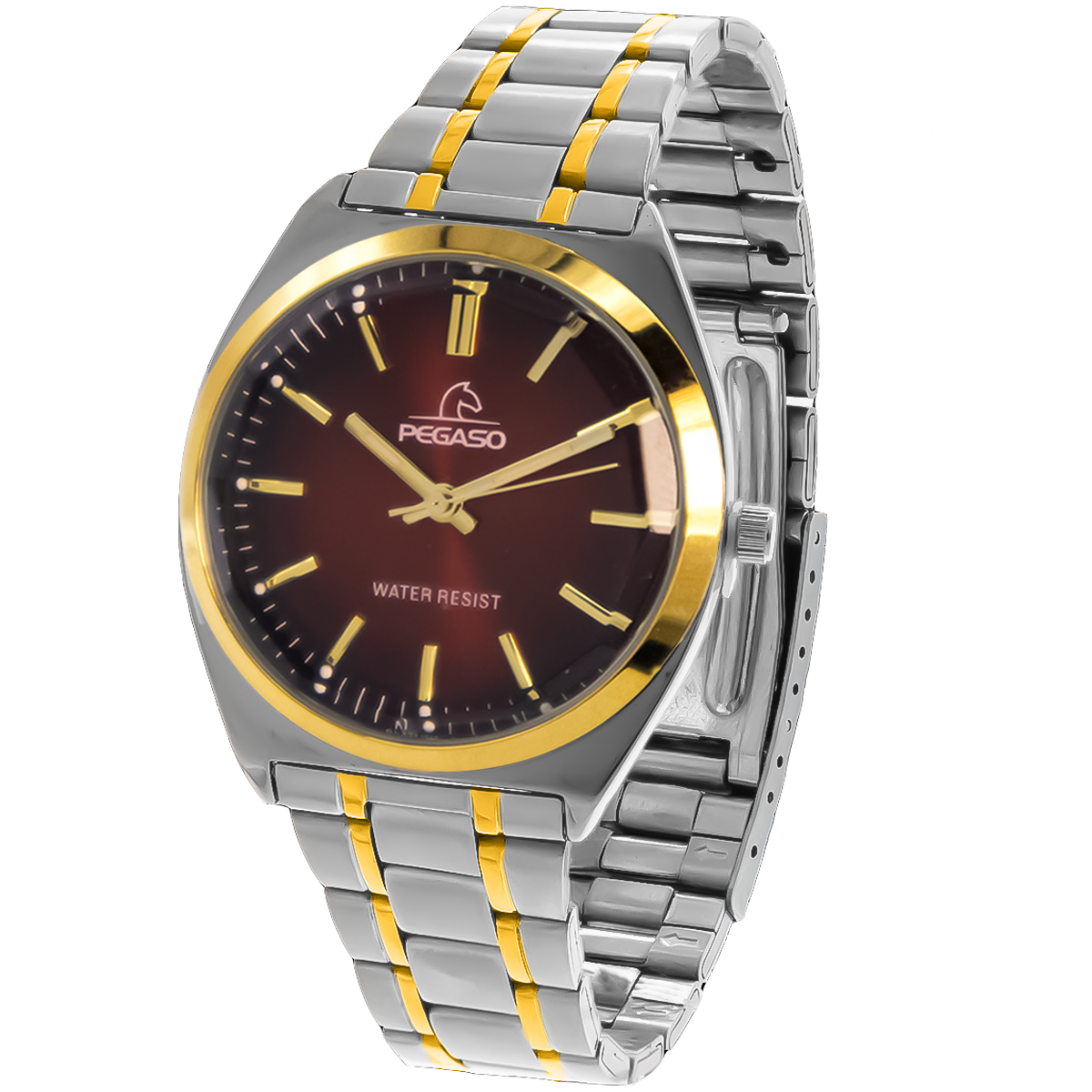 P6673SG-RELOJ PEGASO P/M METAL BICOLOR HOMBRE-070801A
