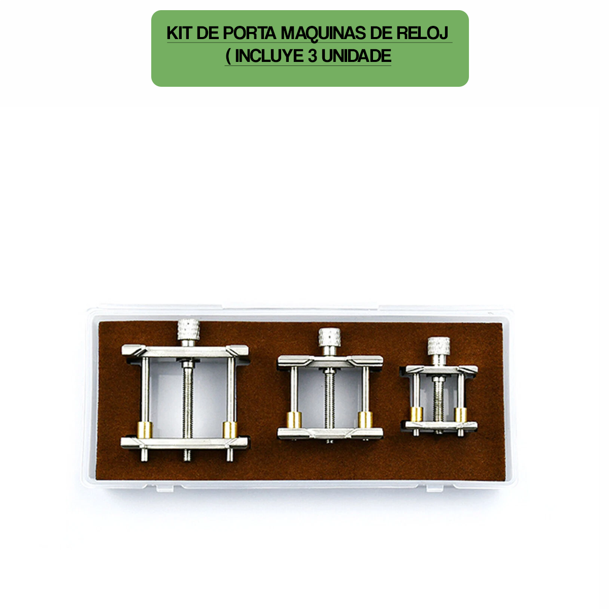 PA98-KIT DE PORTA MAQUINAS DE RELOJ ( INCLUYE 3 UNIDADES )