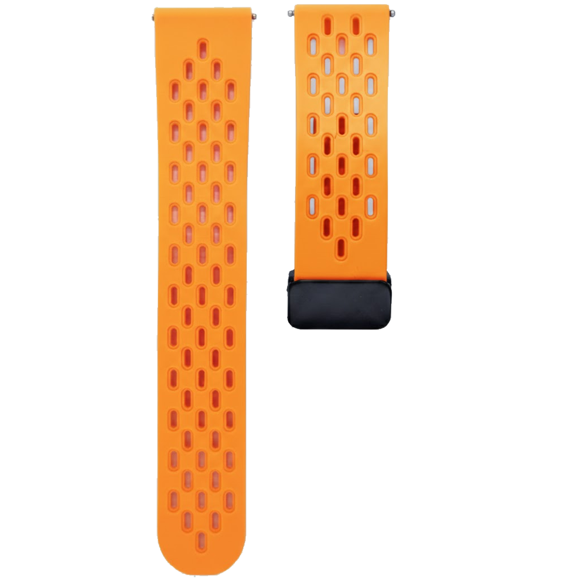 VN104MBK.22.19-PULSO PEGASO SILICONA PARA SMARTWATCH CHAPA MAGNETICA NARANJA #22