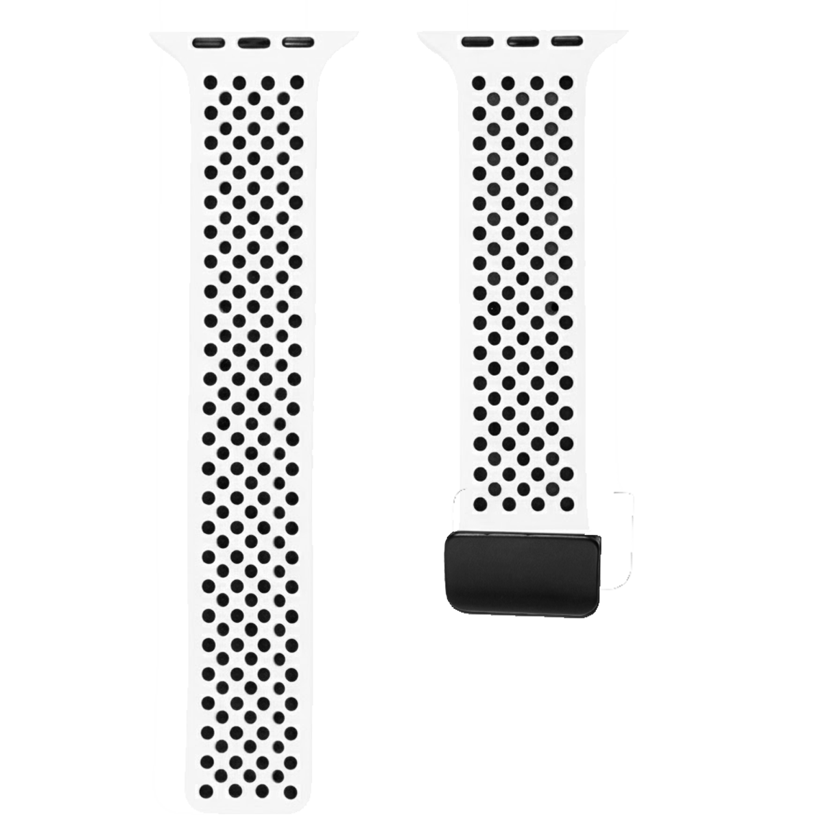 VN105MBK.35.2201-PULSO PEGASO SILICONA SMATWATCH BLANCO NEGRO  #35 CJA 42 AL 49