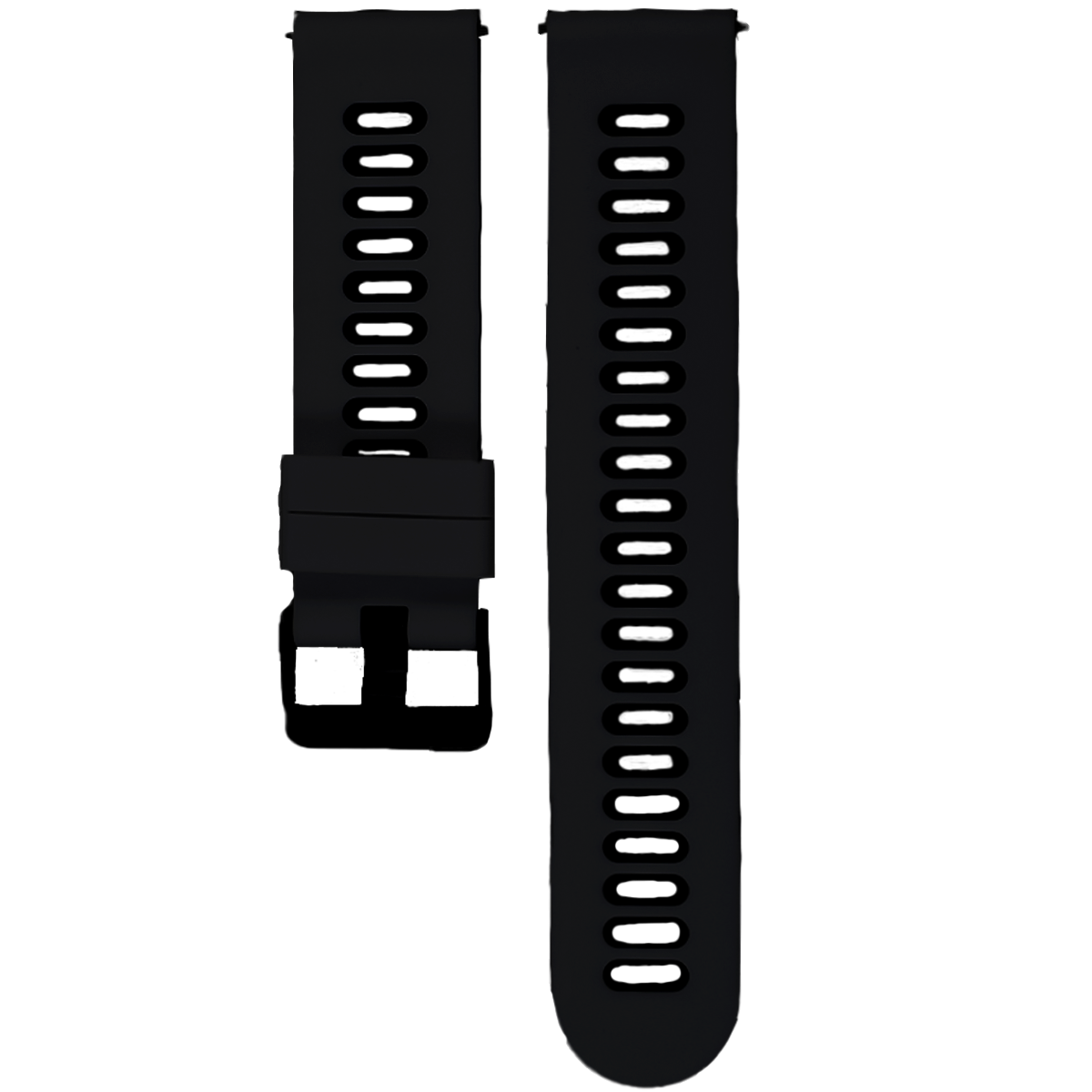 ZC001BK.20.0101-PULSO SILICONA ANTI/POLVO C.PASADOR NEGRO NEGRO # 20