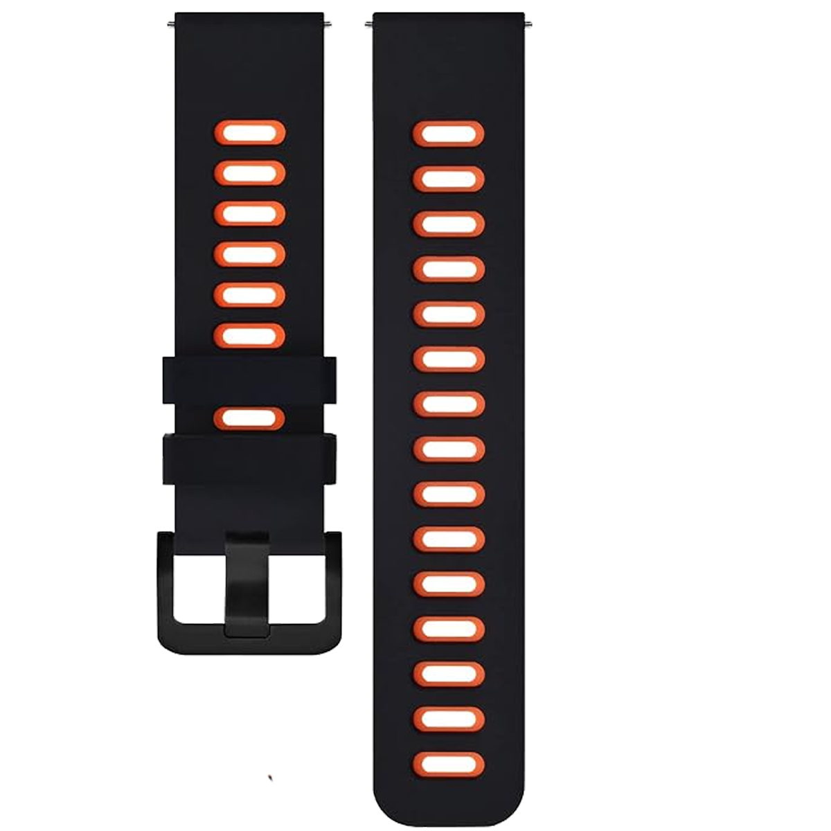 ZC001BK.20.0119-PULSO SILICONA ANTI-POLVO NEGRO CON NARANJA #20