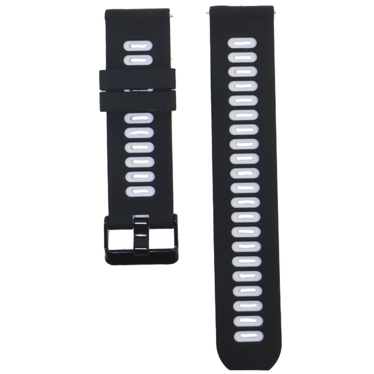 ZC001BK.20.0122-PULSO SILICONA ANTI-POLVO NEGRO CON BLANCO #20