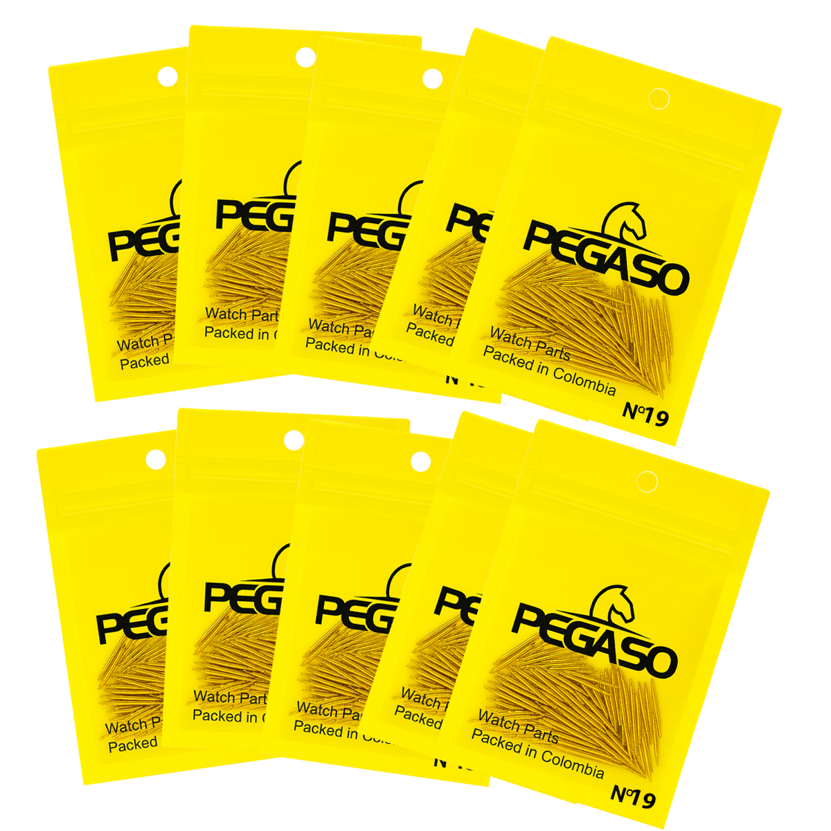 CDF-150S-19-B100X10-PASADOR PARA RELOJ DE ACERO 150S PAQ.X 10 BOLSAS DE 100 UNIDADES #19