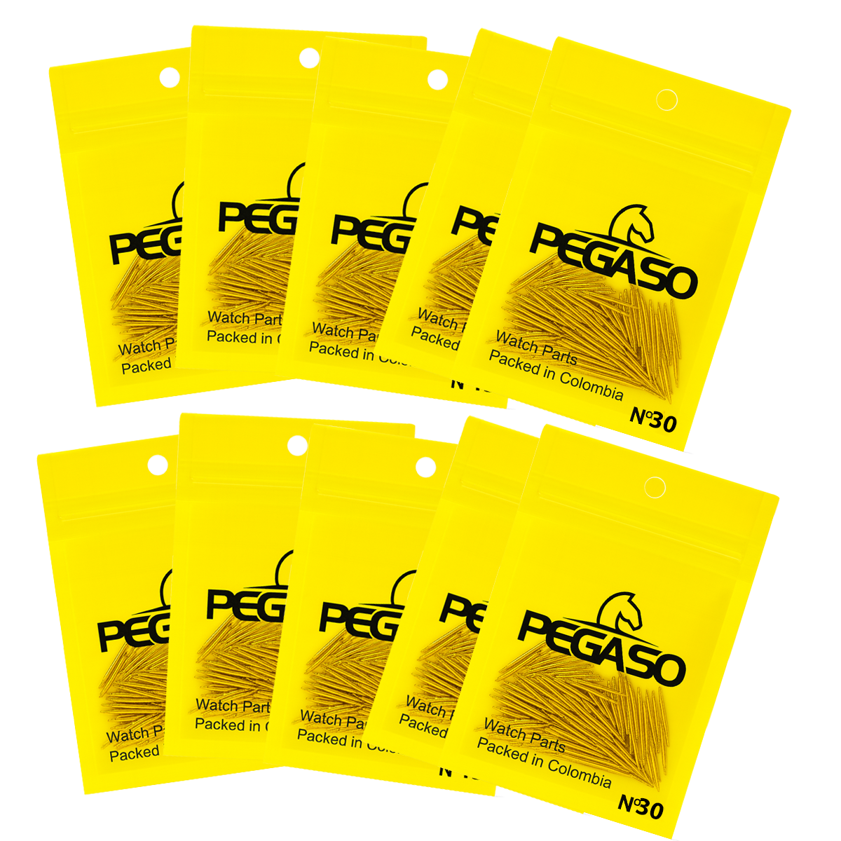 CDF-150S-30-B100X10-PASADOR PARA RELOJ DE ACERO 150S PAQ.X 10 BOLSAS DE 100 UNIDADES #30