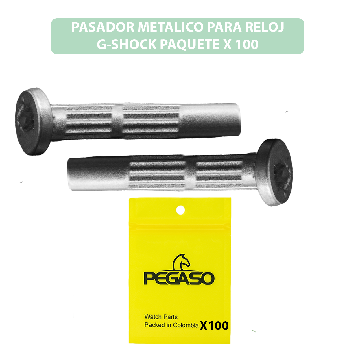 MP2111-B100-PASADOR METALICO PARA RELOJ G-SHOCK PAQUETE X 100 UNIDADES