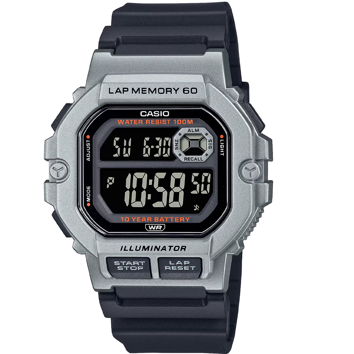 WS-1400H-RELOJ CASIO DIGITAL ILLUMINATOR-1BVDF