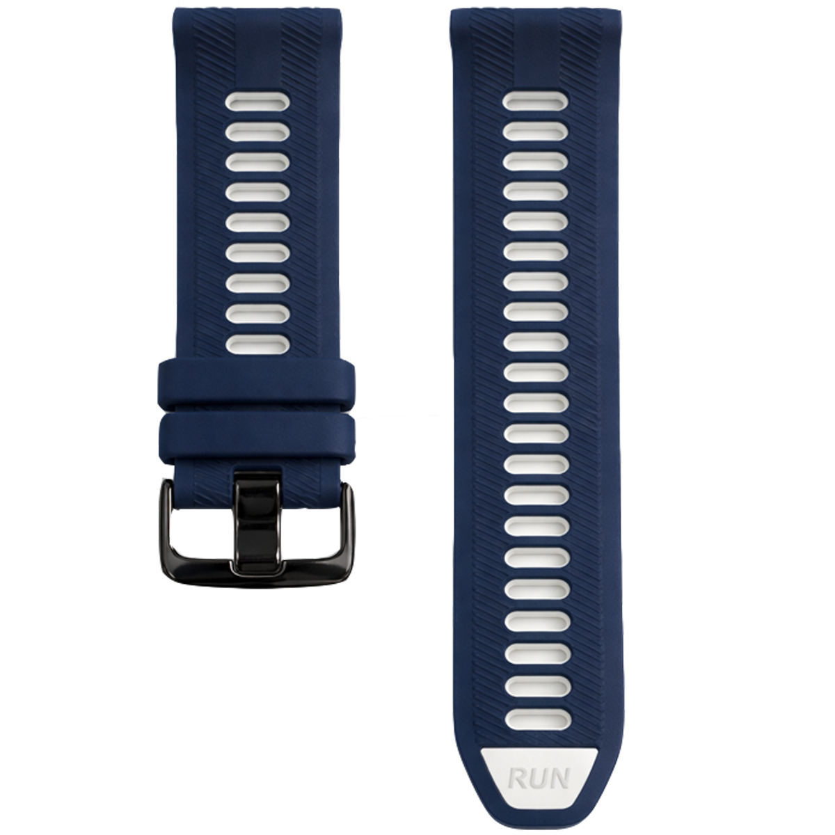 965SHBK.22.1622-PULSO SILICONA AZUL OSCURO CON BLANCO #22