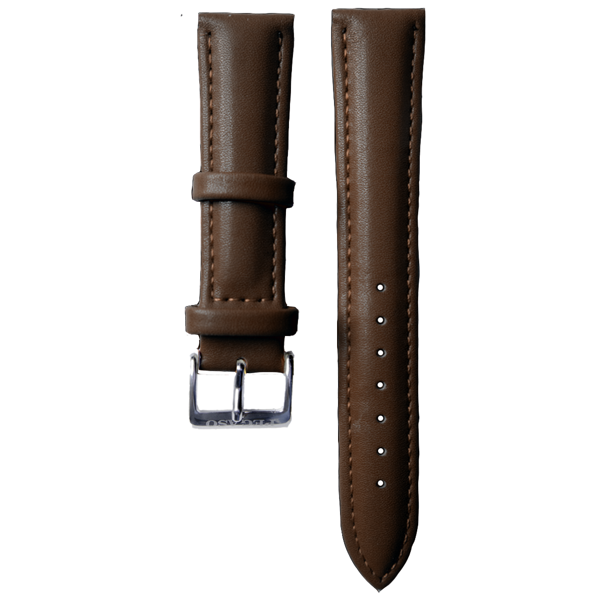 P138LS.12.2-PULSO PEGASO CUERO AB. LISO MARRON #12