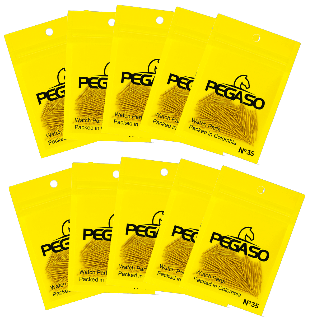 CDF-150S-35-B100X10-PASADOR PARA RELOJ DE ACERO 150S PAQ.X 10 BOLSAS DE 100 UNIDADES #35