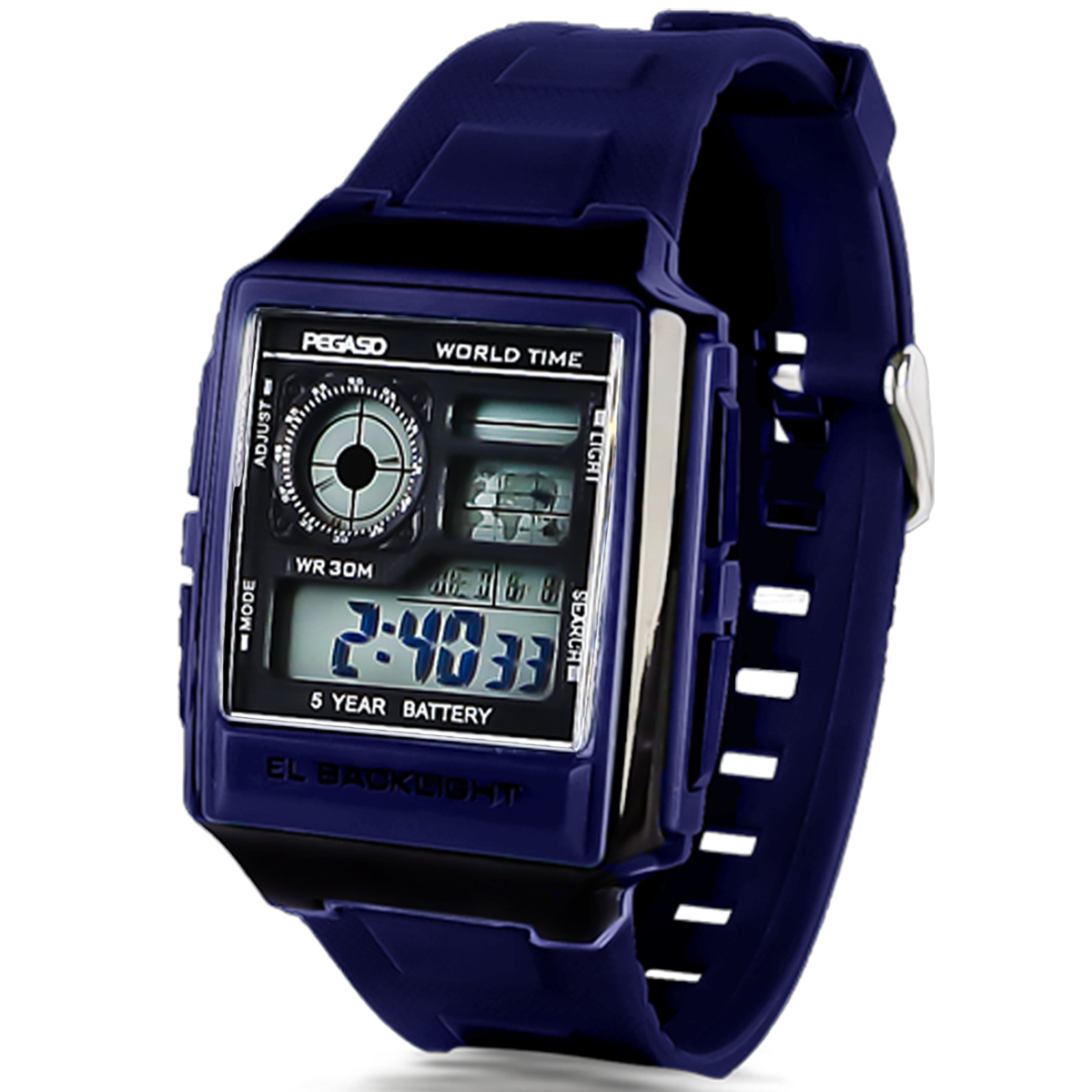 P1829-RELOJ PEGASO HORA MUNDIAL PLASTICO-1601