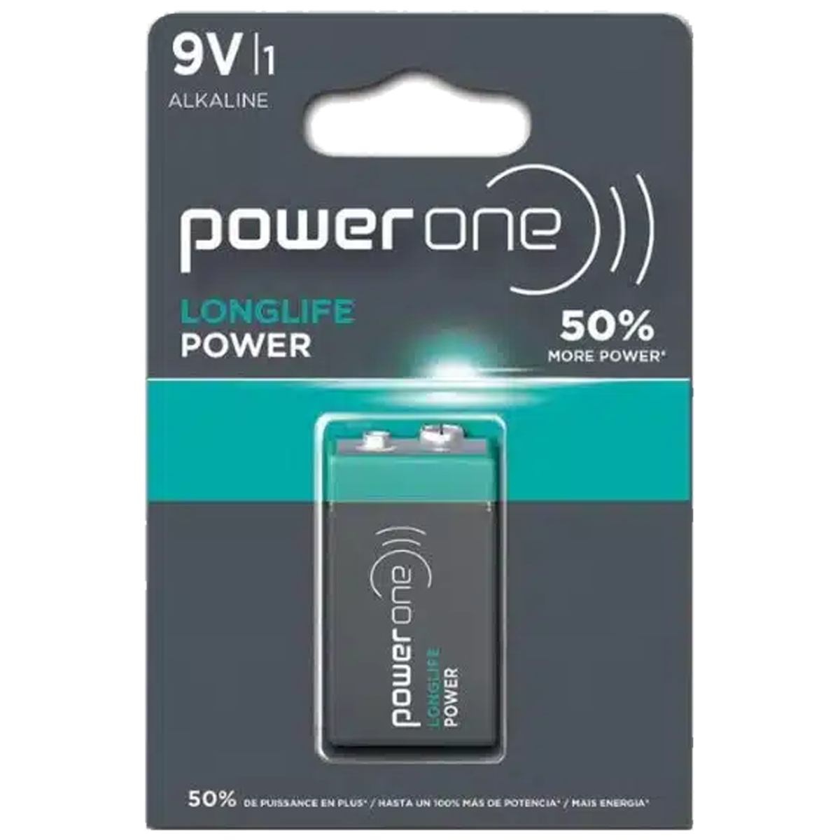 PO-4922-BATERIA POWER ONE 9 V ALCALINA BL X 1