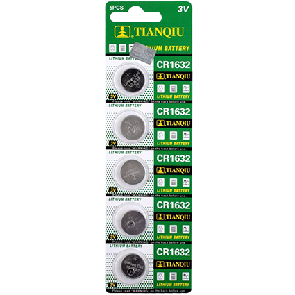 TCR-1632-BATERIA TIANQIU LITHIUM 3V BLISTER X 5