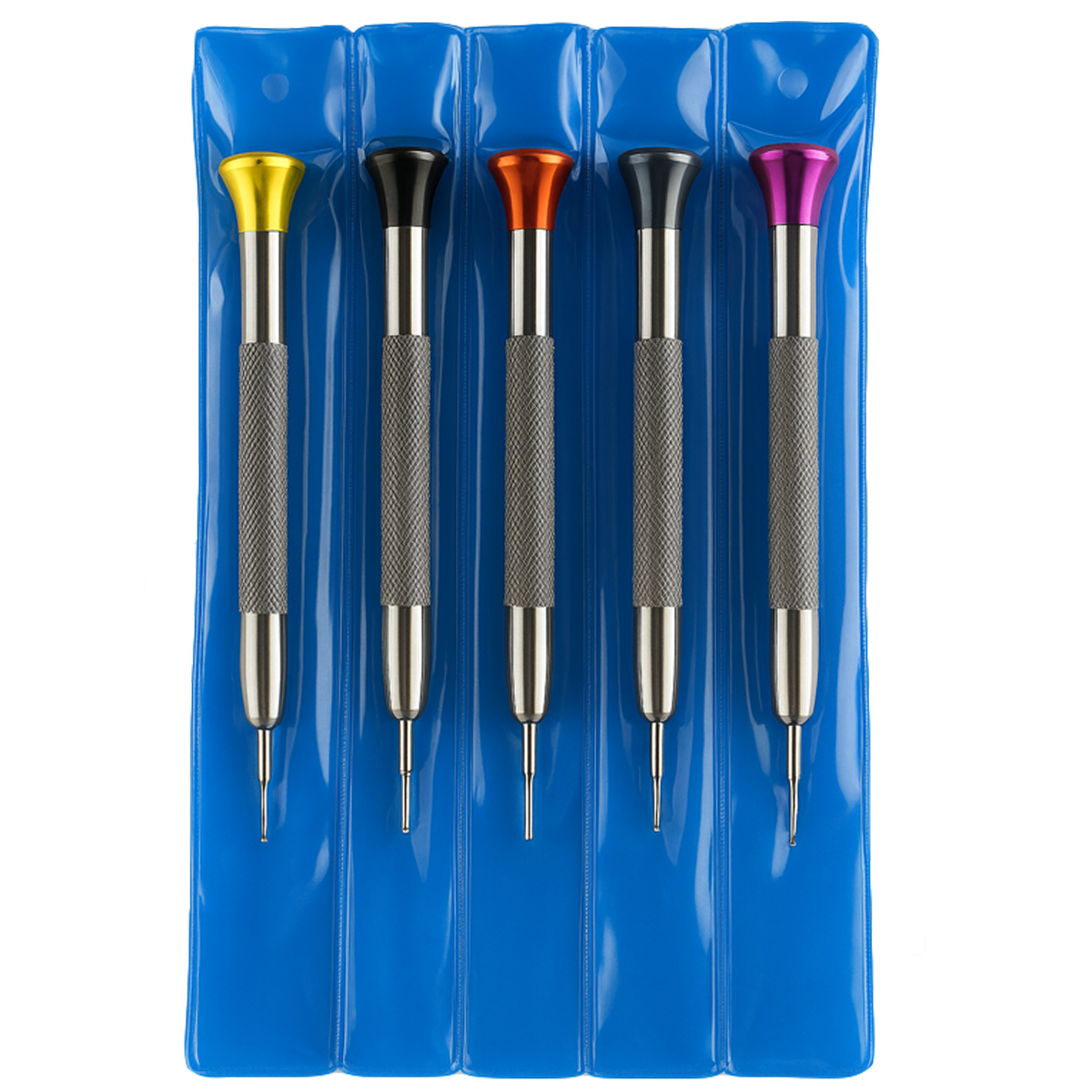 12-5-KIT DE DESTORNILLADORES PUNTA DE ACERO X