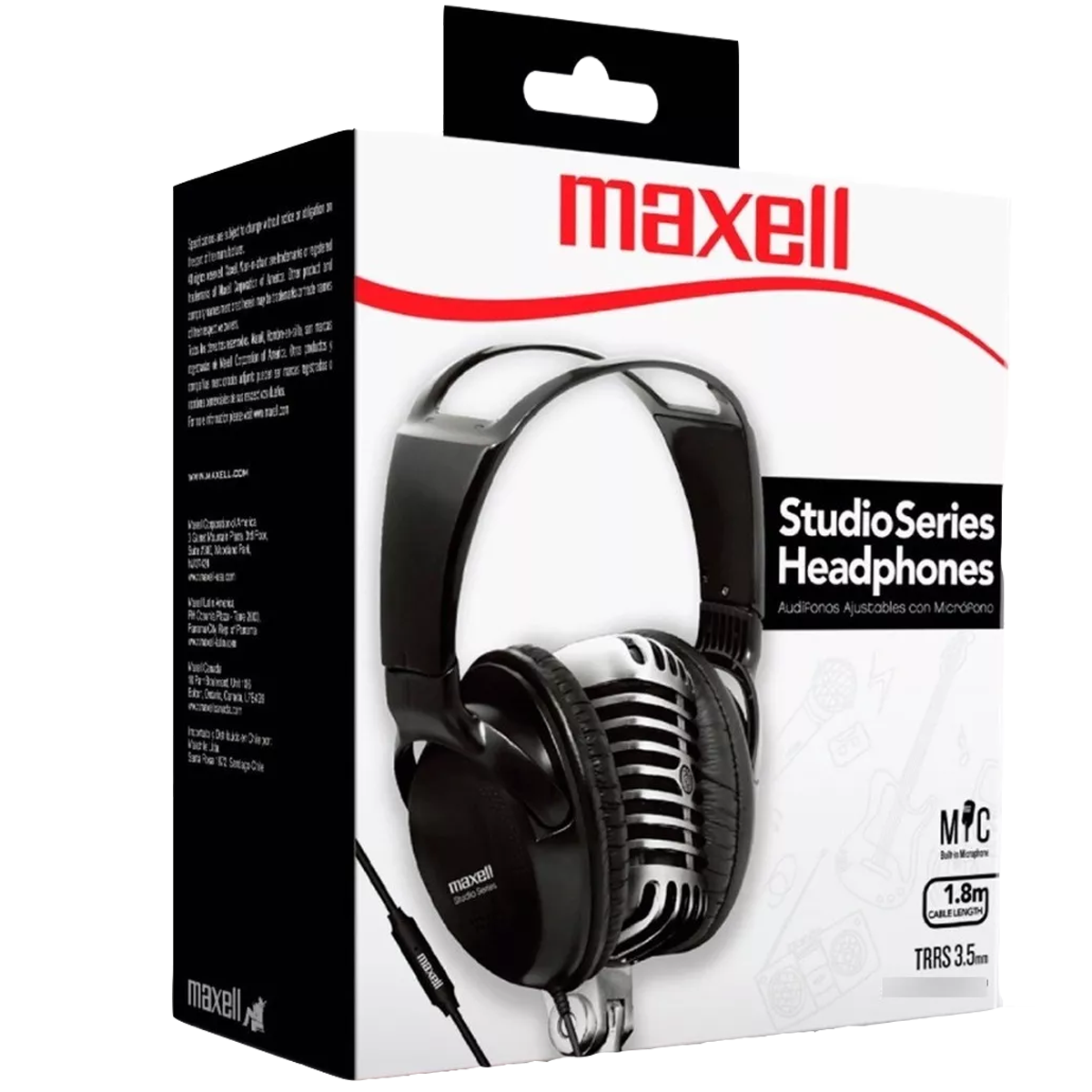 347308-AUDIFONOS MAXELL STTUDIO CON MICROFONO