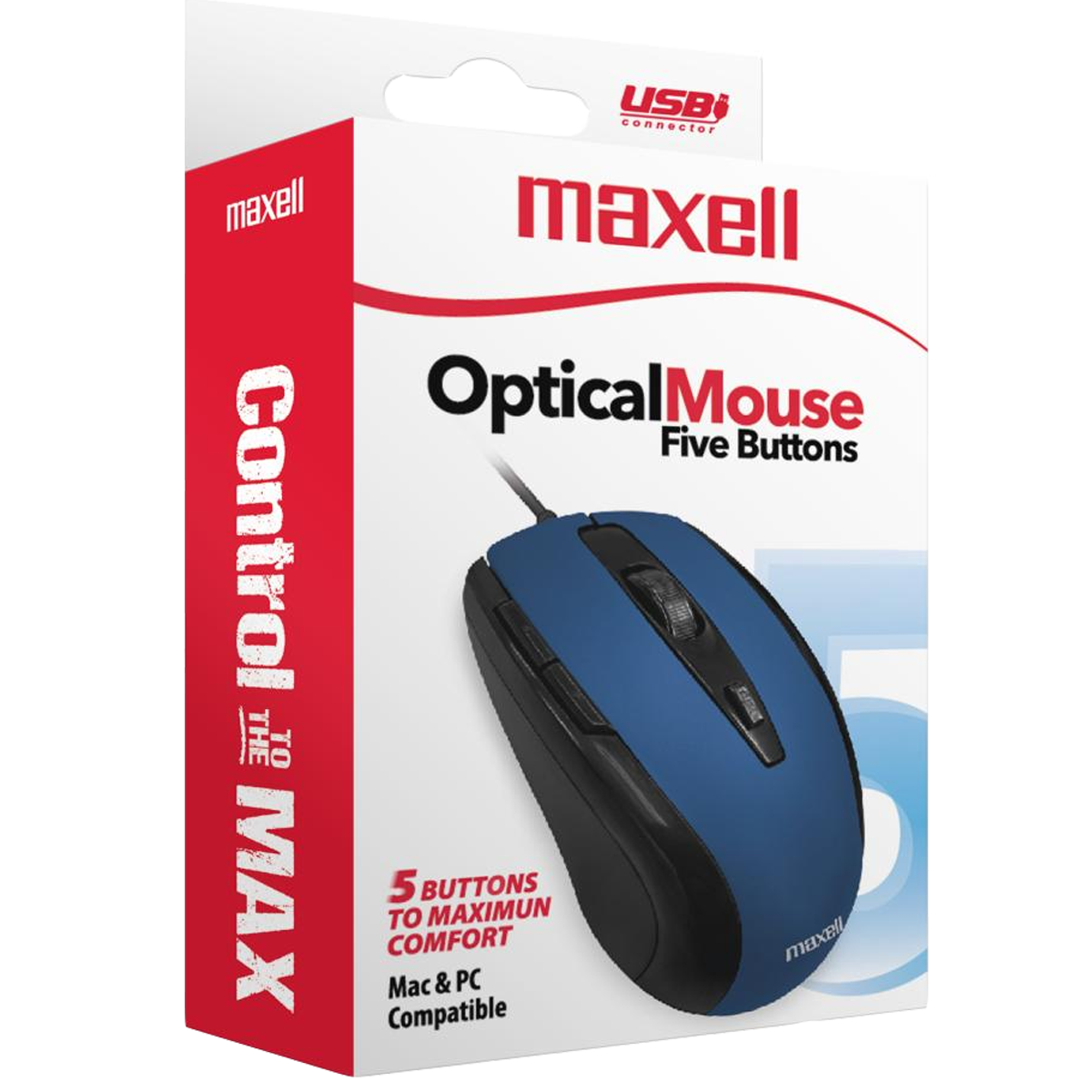 348417-MOUSE MAXELL 1200/3600 DPI 5 BOTONES