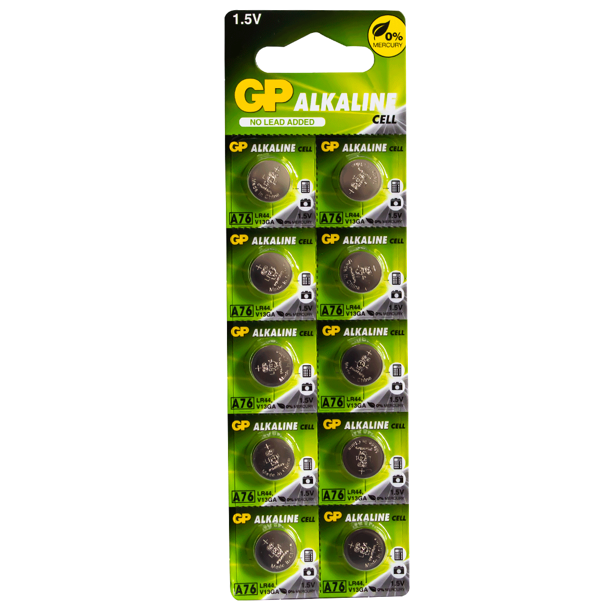 GPLR44-BATERIA GP A-76 BLISTER X 10