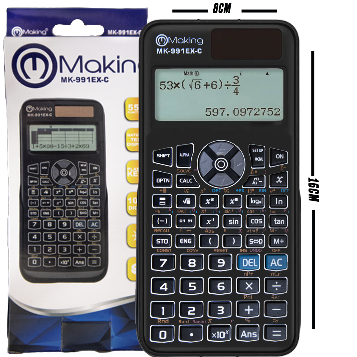 MK-991EX-CALCULADORA MAKING CIENTIFICA 552 FUNCIONES HOJA DE CALCULO-C