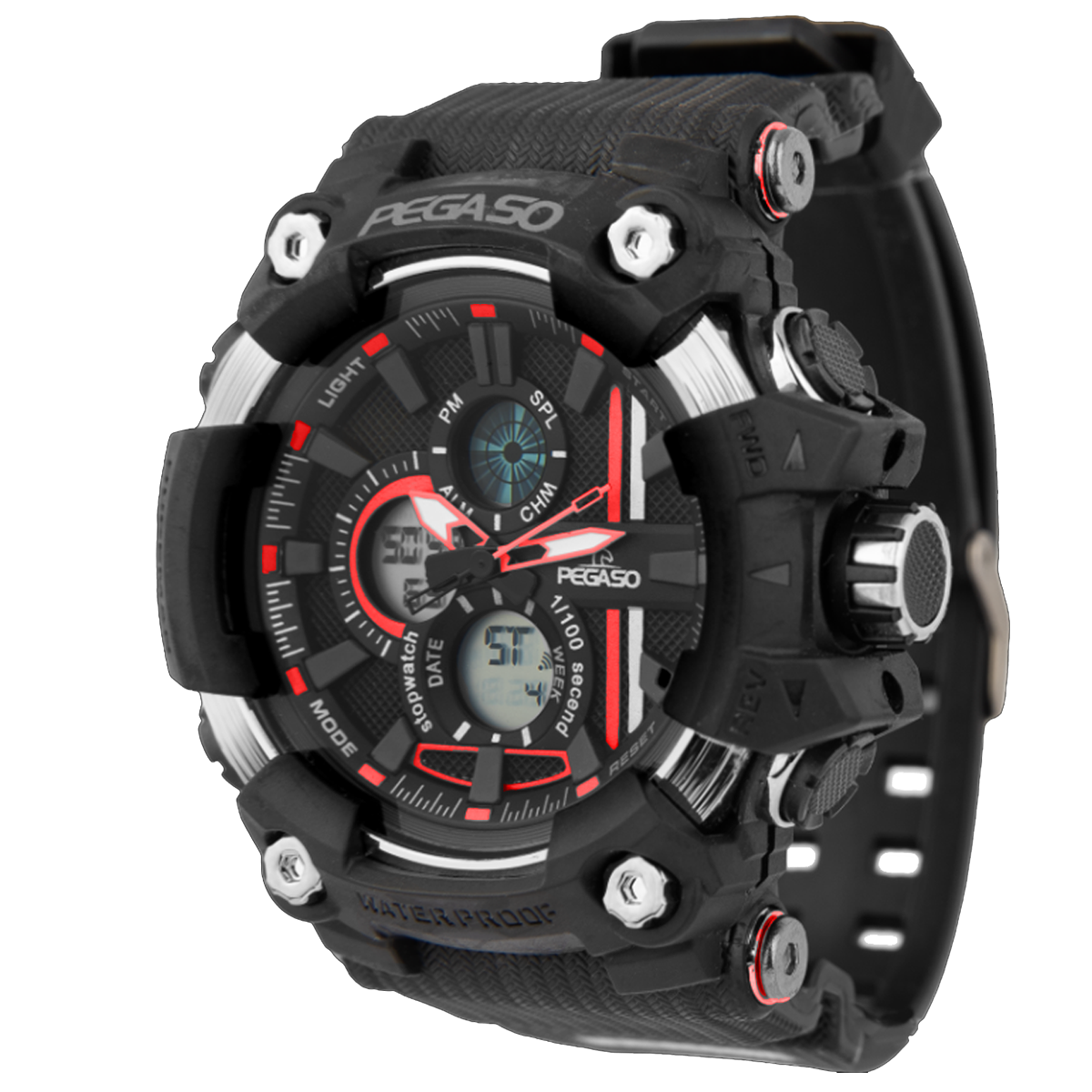 P1801A-RELOJ PEGASO ANA-DIG ILLUMINATOR-010106