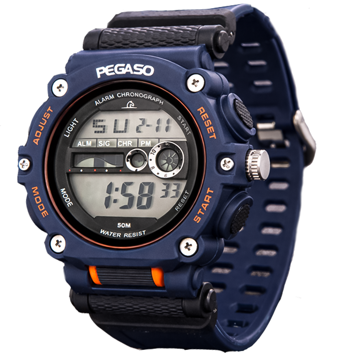 P2205D-RELOJ PEGASO PLASTICO DIGTAL ILLUMINATOR-0116