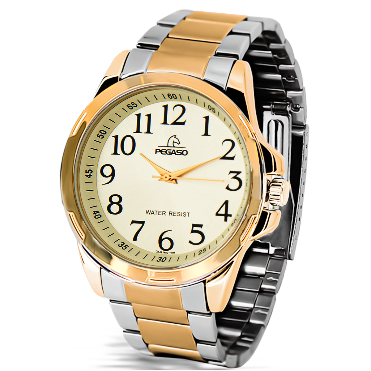 P6510SG-RELOJ PEGASO METALICO BICOLOR-071802A