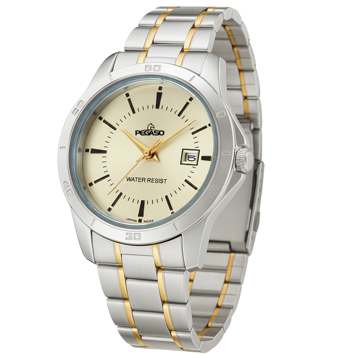 P6691SG-RELOJ PEGASO CALENDARIO P/M BICOLOR HOMBRE-071801B