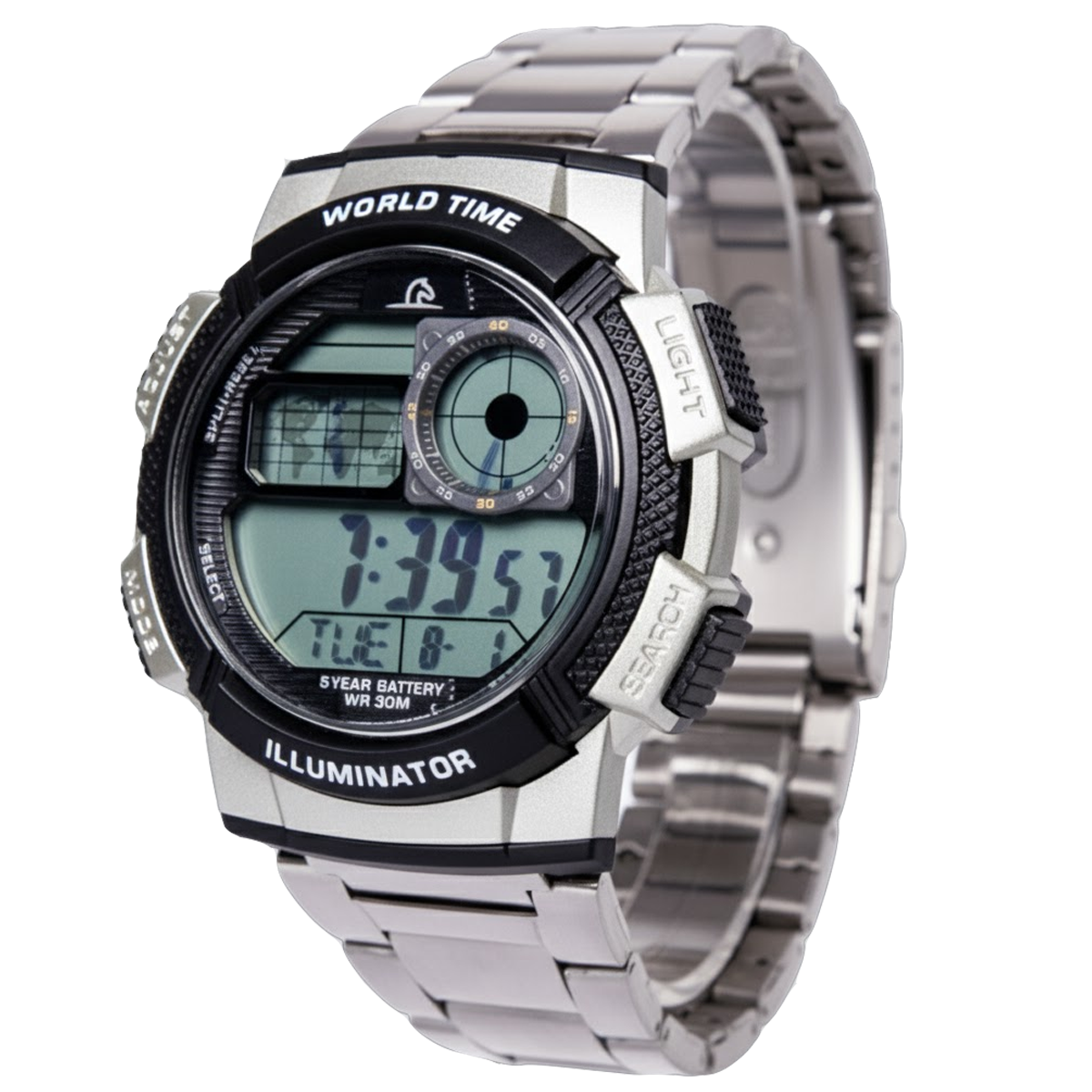 P7011D-RELOJ PEGASO DIG CON LUZ PULSO/M-007