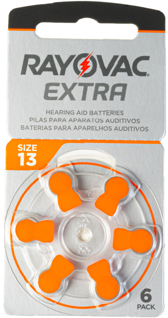 13AUX-6XELAT-BATERIA RAYOVAC AUDITIVA #13 BLISTER X 6 UNIDADES