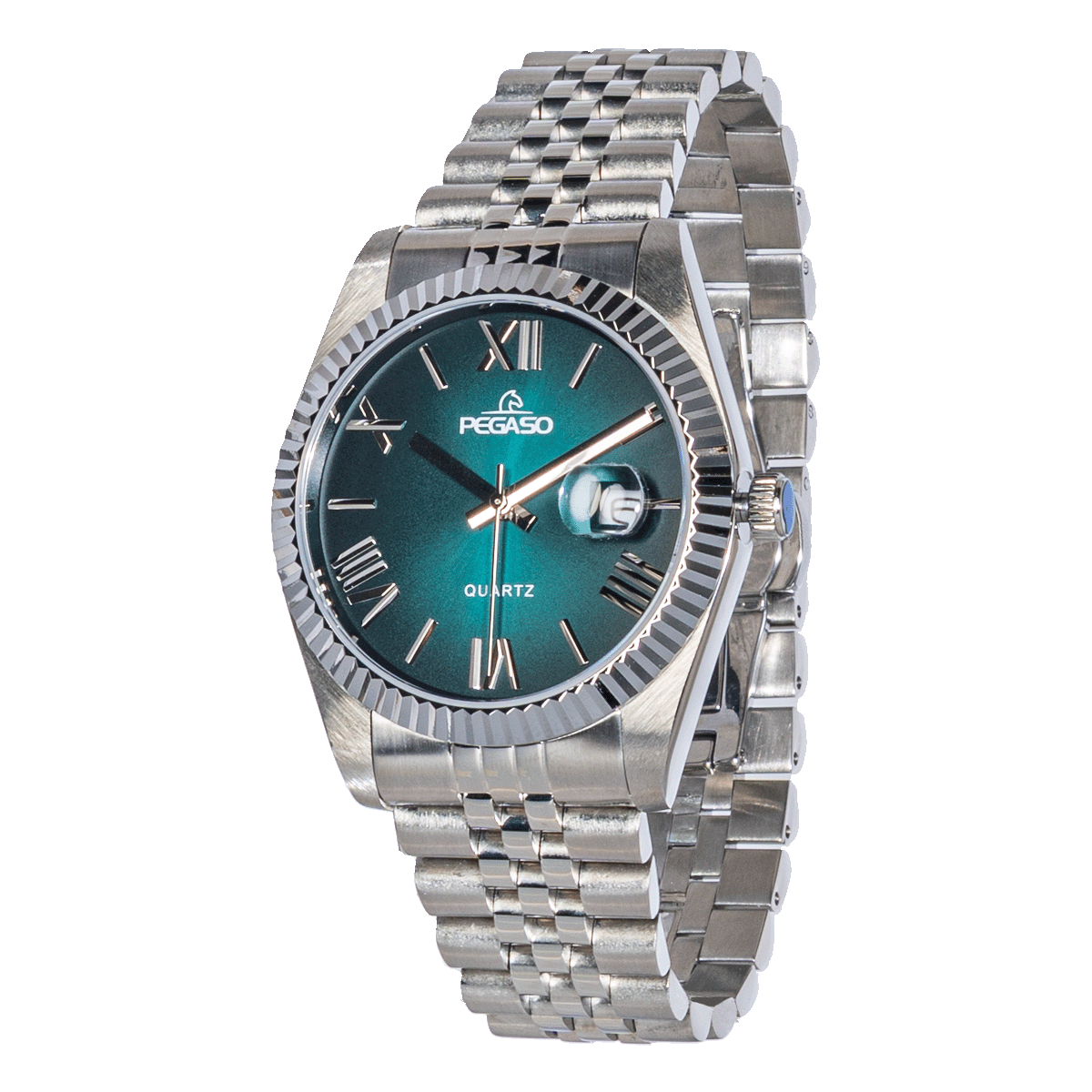 CT6203G-RELOJ PEGASO ACERO SOLIDO CALENDARIO HOMBRE-M07M071102B