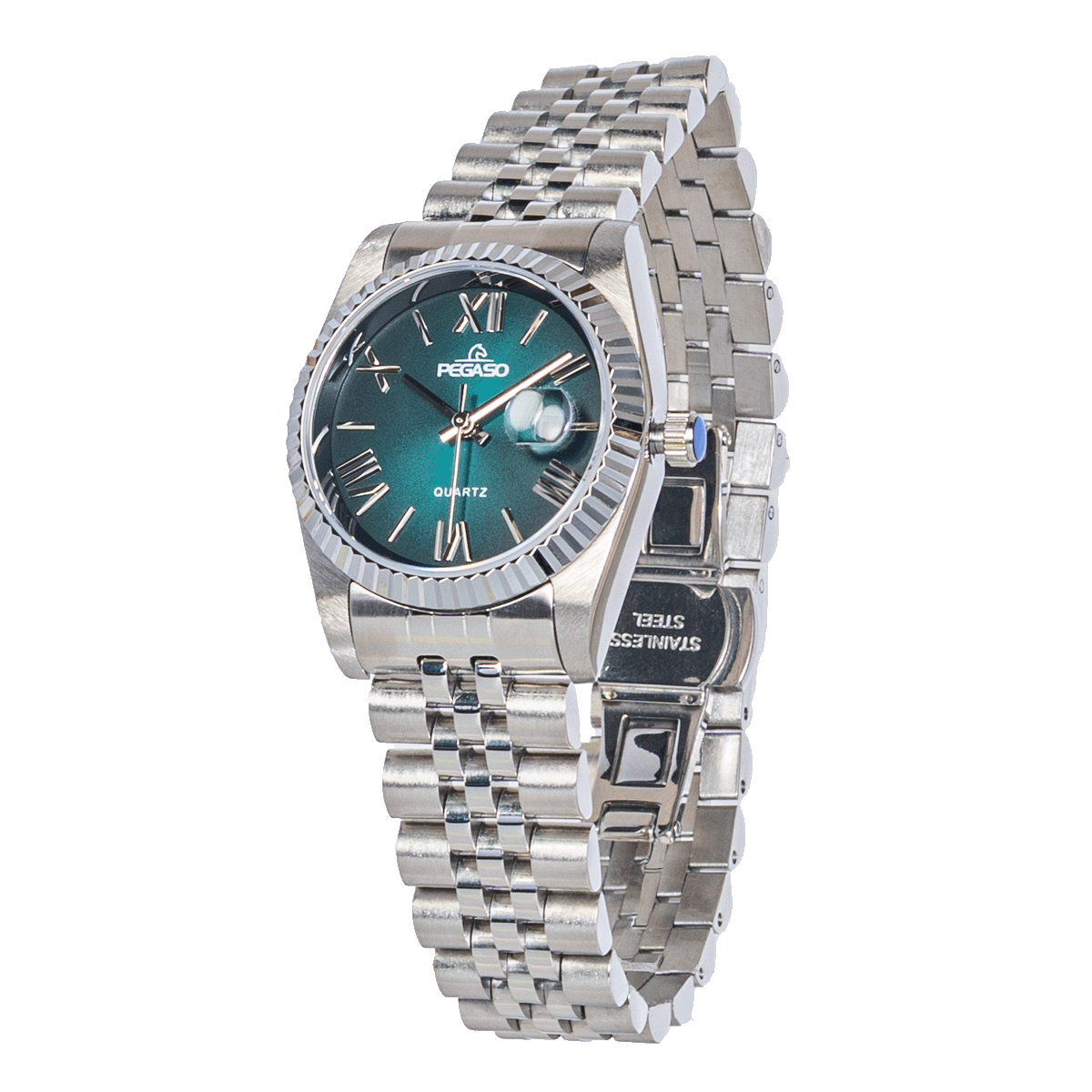 CT6203L-RELOJ PEGASO ACERO SOLIDO CALENDARIO DAMA-M07M071102B
