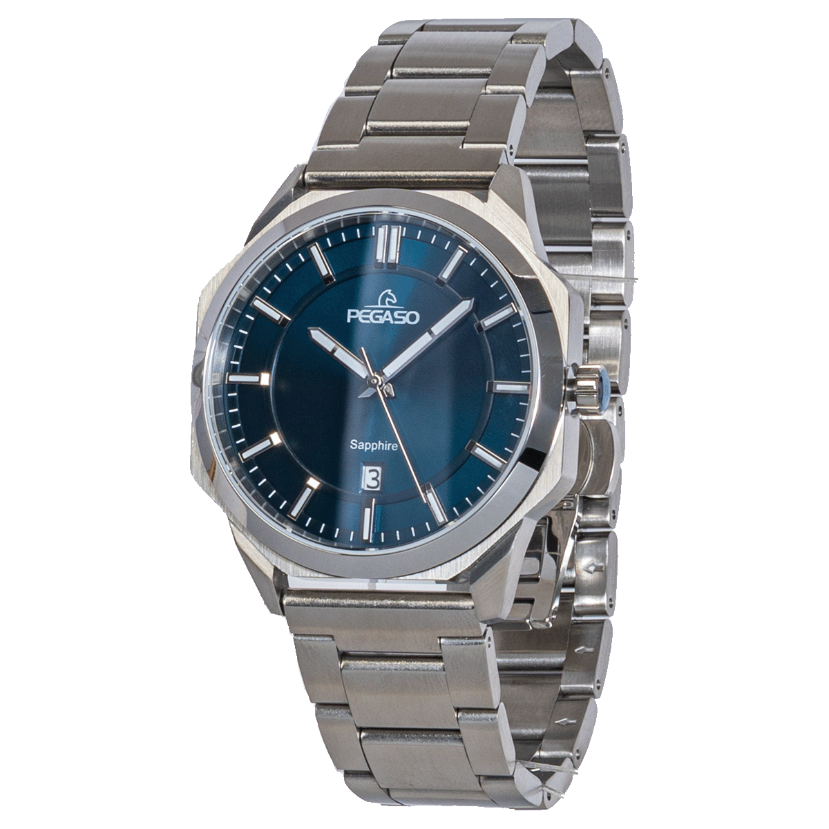 CT7011G-RELOJ PEGASO ACERO SOLIDO ZAFIRO CALENDARIO HOMBRE-M07M071601B