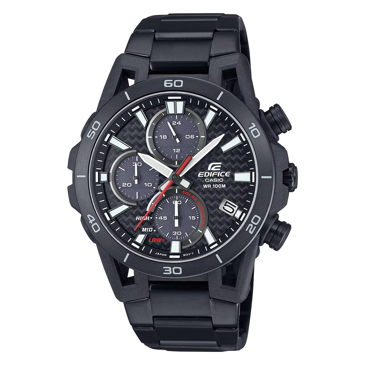 EQS-960DC-RELOJ CASIO EDIFICE ACERO Y FIBRA DE CARBONO CALENDARIO-1AVUDF